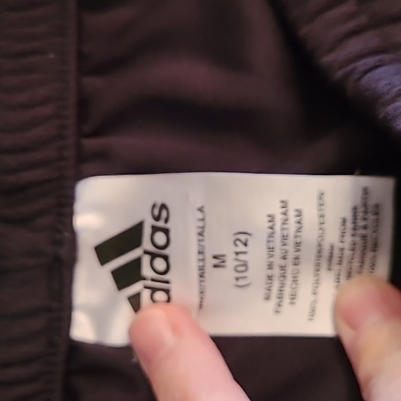 💰 Adidas boy's black shorts size Medium (10/12) - Picture 4 of 7